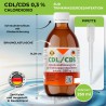 CDL 0,3% CDS 250ml  aktivierte Fertiglösung mit Pipette in Braunglasflasche