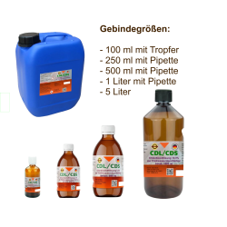 CDL 0,3 % CDS 2x 100 ml Fertiglösung aktiviert Tropfer Pipette Braunglasflasche