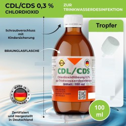 CDL Lösung 0,3 % CDS 3er Set 250 ml bereits aktiviert mit Pipette in Braunglasflasche