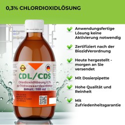 CDL 0,3% CDS 5000ml  aktivierte Fertiglösung mit Pipette in  in 5 l HDPE Kanister